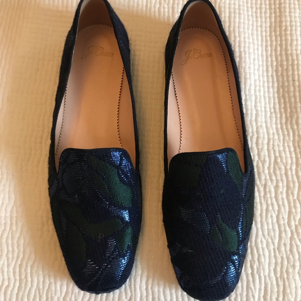 Jcrew brocade loafers- size 8.5
